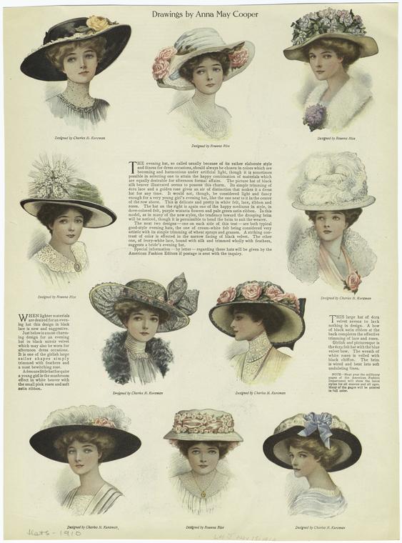 pismo kobiece fryzury 1910 r. moda, blog historia, blog historyczny