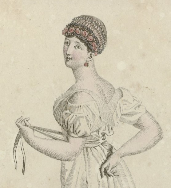 bielizna XIX w. kaftanik Journal des Dames et des Modes 1810 r.