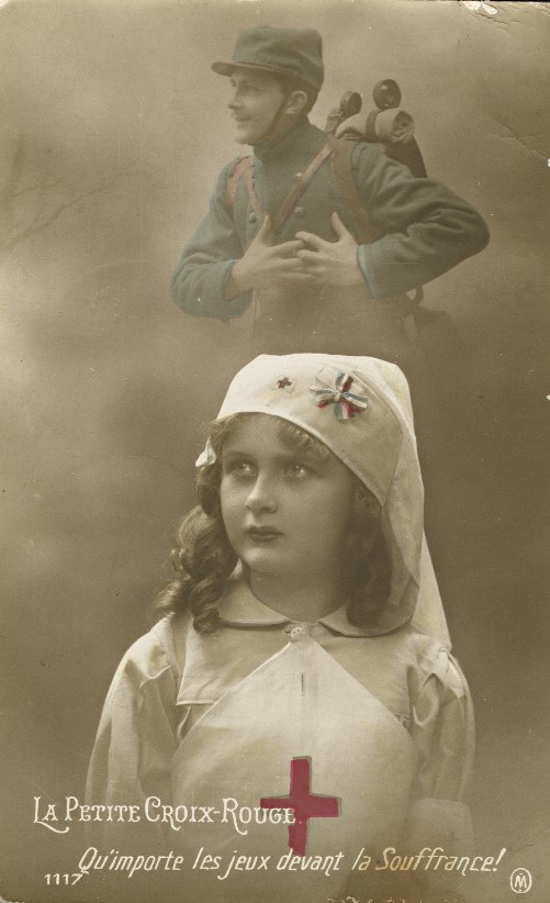 sanitariuszka w czasach I wojny światowej, pocztówki patriotyczne