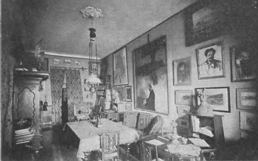 Feliks Jasieński wnętrze pokoju początek XX w. 1904 r. 