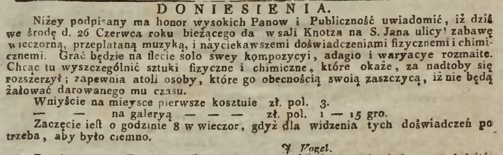 Gazeta Krakowska 1811 bale w XIX w.